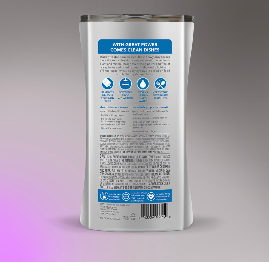 confezioni per lavastoviglie ad alta resistenza