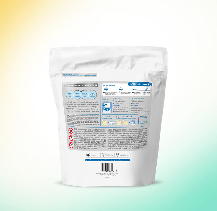 confezioni di detersivo per bucato