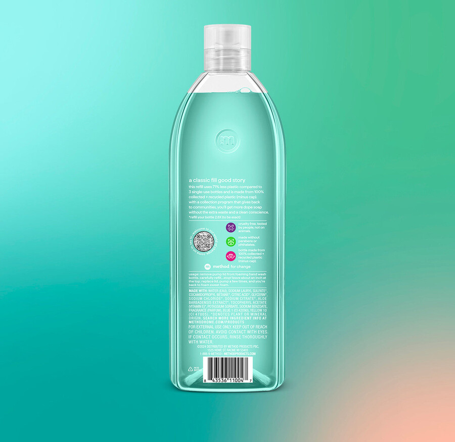 ricarica di sapone schiumogeno per le mani