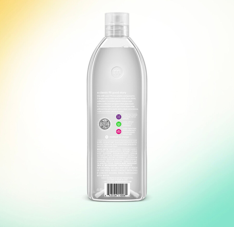 ricarica di sapone schiumogeno per le mani